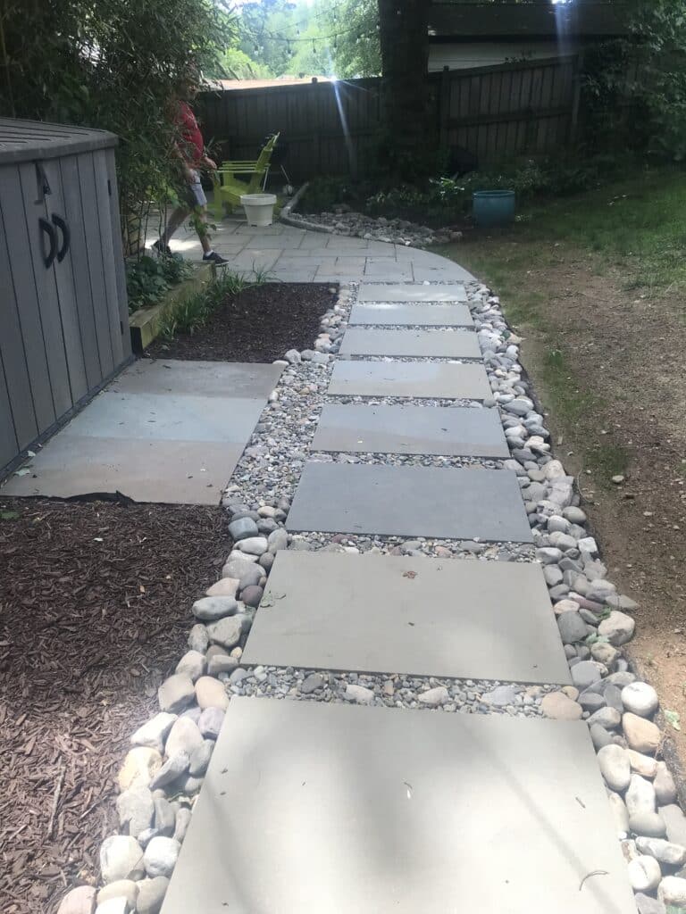 Patio stepping stones with design Brookeville, MD