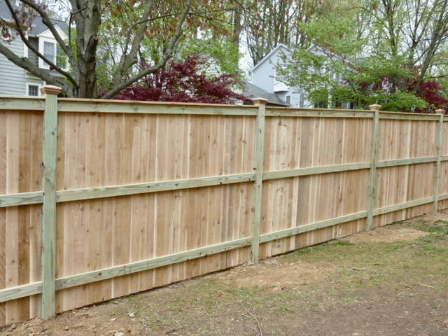 Scalloped Wood Fence