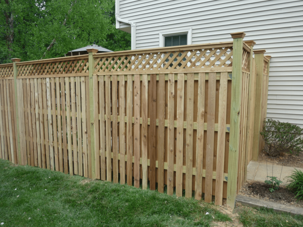 Lattice Wood Fence