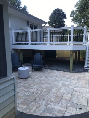 New under deck patio