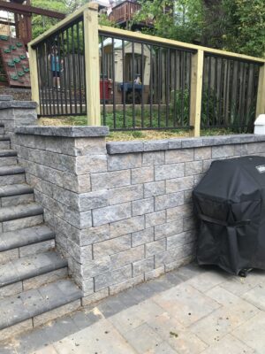 Raised patio with garden area Gaithersburg, MD