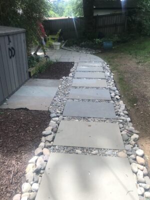 Patio stepping stones with design Brookeville, MD