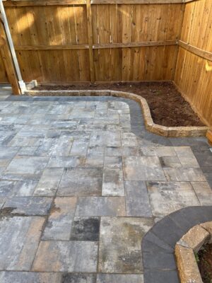 backyard patio and garden design and landscaping