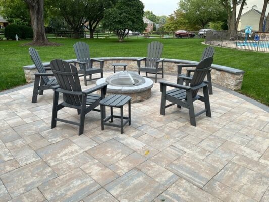 new patio construction in Damascus