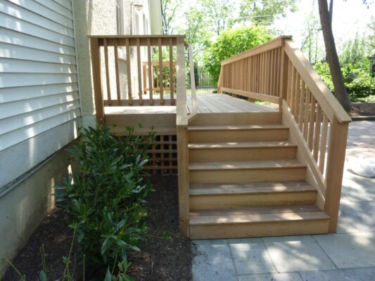 Patio - Evergreen Fence & Deck