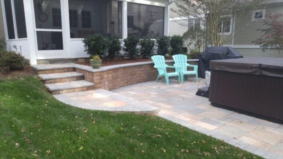 Patio - Evergreen Fence & Deck